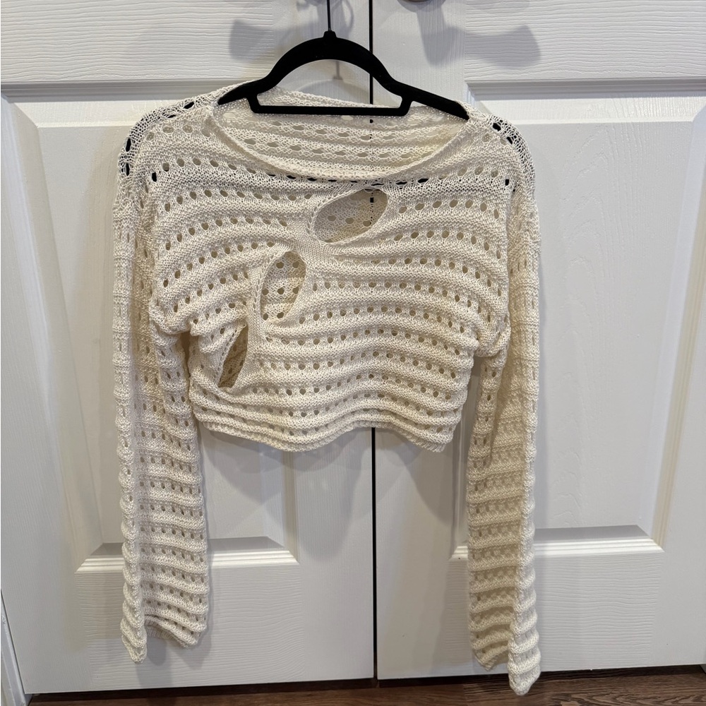 Cream Knit Women's Sweater